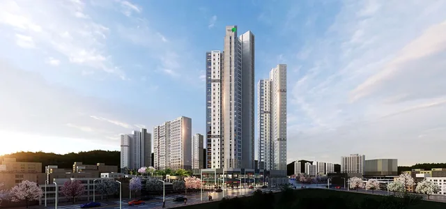 울산 호수공원 에일린의 뜰 2단지 조감도