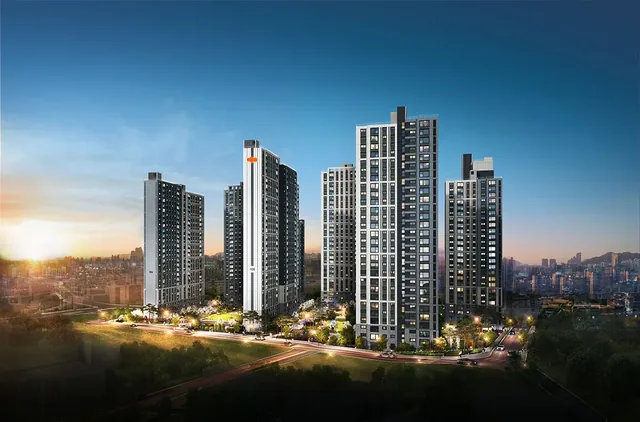 e편한세상 제물포역 파크메종(조합원 취소분) 조감도