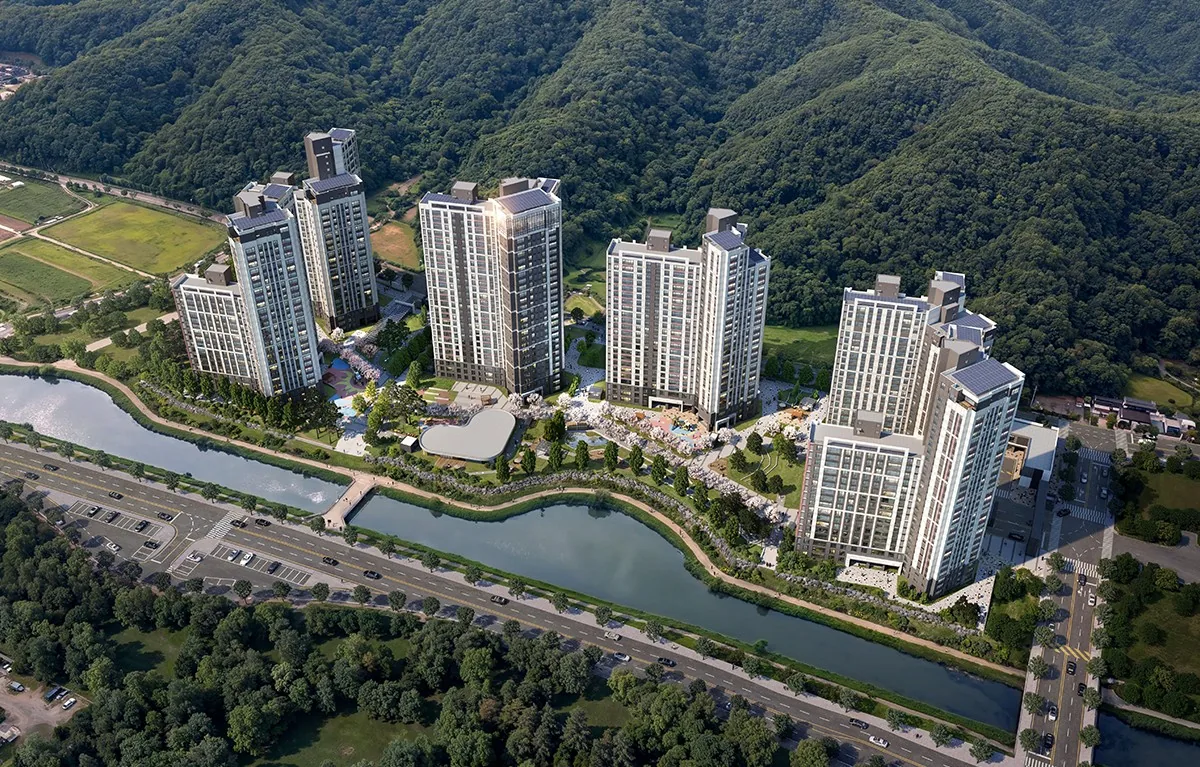 진주 판문지구 레이크써밋 웰가 조감도