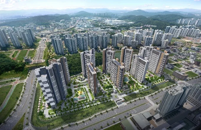 오산세교2지구 A5BL 우미 린 포레아시티 조감도