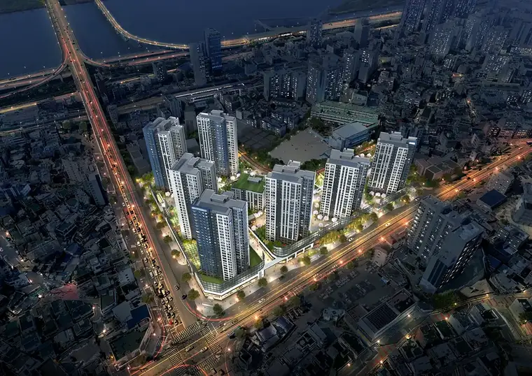 부산 두산위브 트리니뷰 구명역 조감도