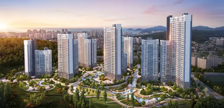 부산 더샵 트리센트 조감도